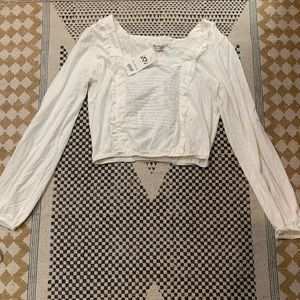 Long sleeve crop top